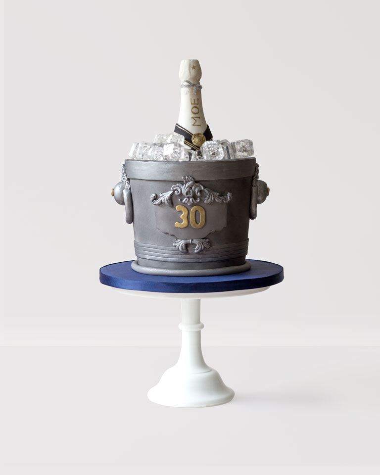 Champagne Ice Bucket Cake GC Couture, Mayfair, London